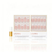 LISAWU Bridal Pearl glossy press-on nails