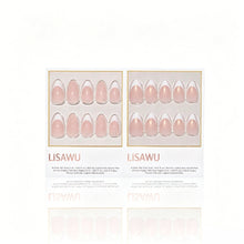 LISAWU Bridal Pearl gold press-on nails