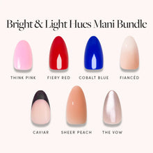 Bright & Light Hues Mani Bundle press-on nails in black shade