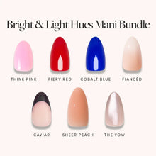 Bright & Light Hues Mani Bundle press-on nails in black shade