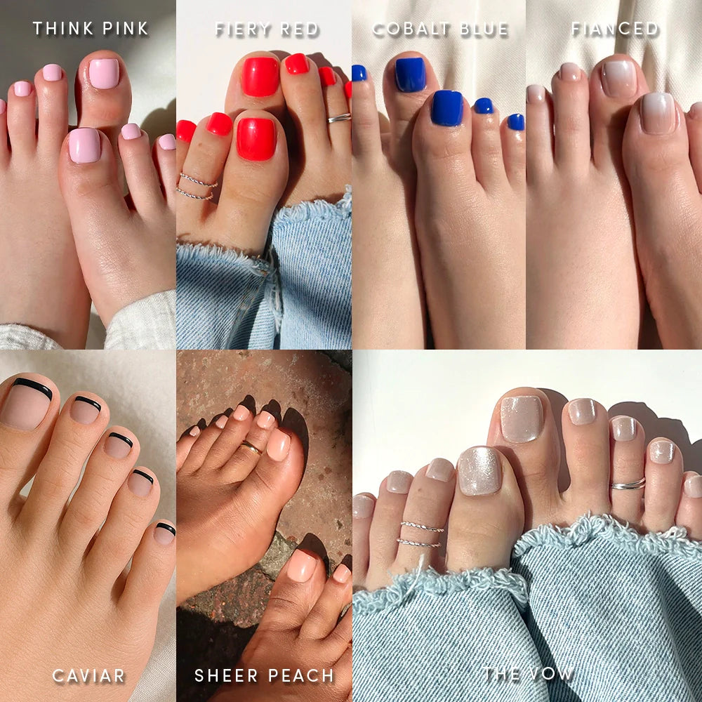 Lisawu Bright & Light Hues Pedi Bundle press-on nail bundle manicure lifestyle photo