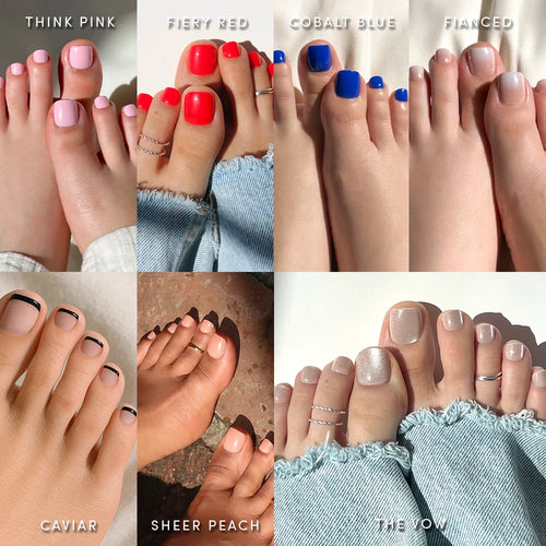 Lisawu Bright & Light Hues Pedi Bundle press-on nail bundle manicure lifestyle photo