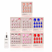 Bright & Light Hues Pedi Bundle press-on nails with glazed finish