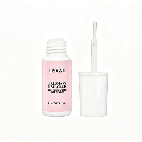 Brush-On Nail Glue press-on nails with velvet finish