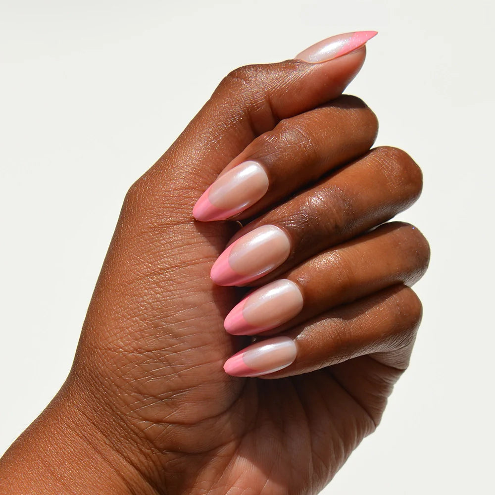 Bubble Gum Glaze press-on nails in pink shade