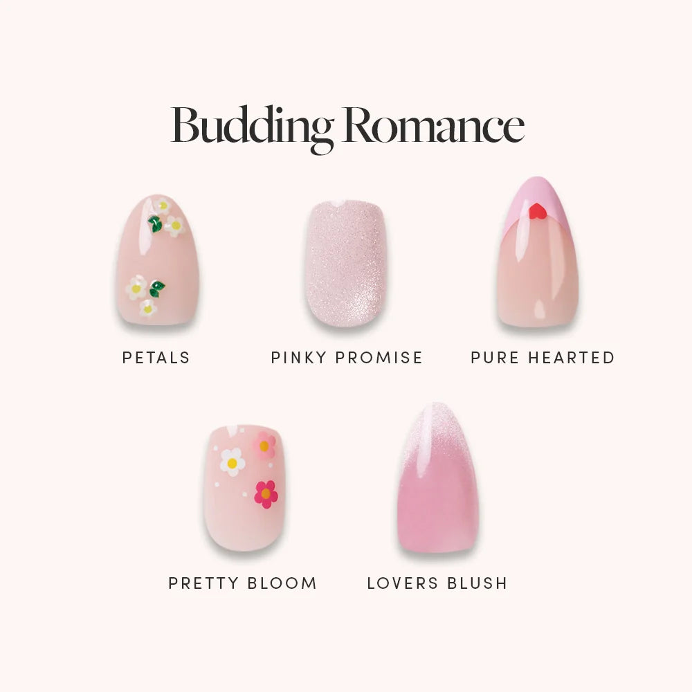 Lisawu Budding Romance press-on nail bundle style selection