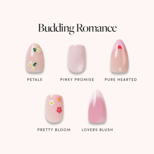 Lisawu Budding Romance press-on nail bundle style selection