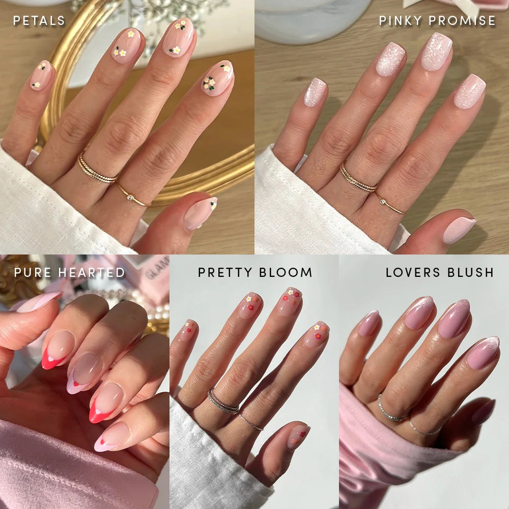 Lisawu Budding Romance press-on nail bundle manicure lifestyle photo