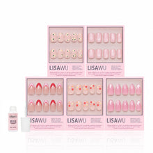 Budding Romance press-on nails in pink shade