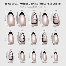 Butterfly Effect press-on nail design - accent nail style detail