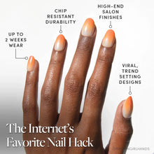 Candy Corn press-on nails lifestyle