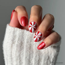 Candy Crush press-on nails in red shade