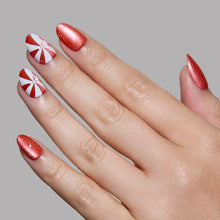 Candy Crush press-on nails with glossy finish