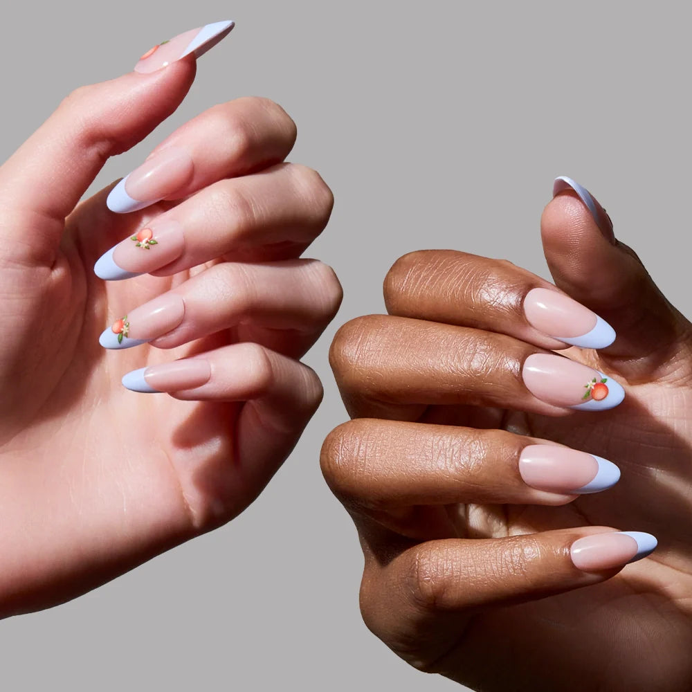 Capri Coast press-on nails with glossy finish