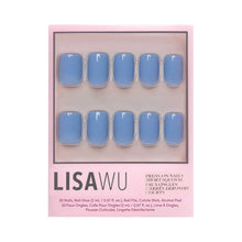 Cashmere Blue press-on nails in blue shade