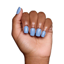 Cashmere Blue press-on nail design - solid color style detail