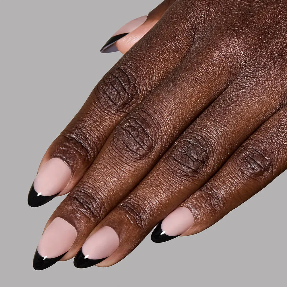 Caviar press-on nails - almond shape, short length