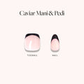 Lisawu Caviar Mani Pedi press-on nail bundle manicure close-up