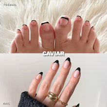Lisawu Caviar Mani Pedi press-on nail bundle manicure lifestyle photo