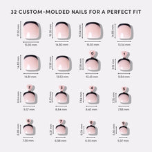Caviar Toenail press-on nail bundle - full set view