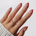 Cherry Bomb press-on nails in red shade