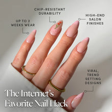 Cherry Bow press-on nail design - french tip style detail