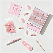 Cherry Bow press-on nail design - accent nail style detail
