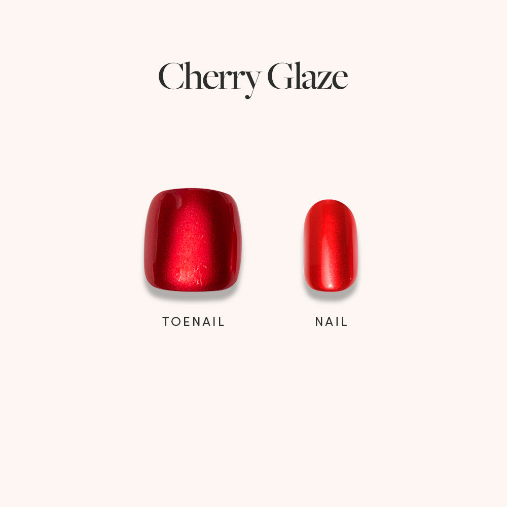Cherry Glaze Mani Pedi image. Details: CherryGlaze_NailMenu