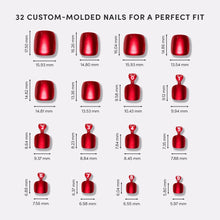 Cherry Glaze Toenail press-on nail design - solid color style detail