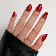 Cherry Glaze press-on nails in red shade