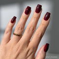Cherry Mocha press-on nails in brown shade