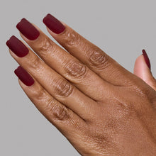 Cherry Mocha press-on nails with glossy finish