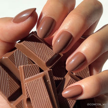 Chocolate Brown press-on nails in brown shade