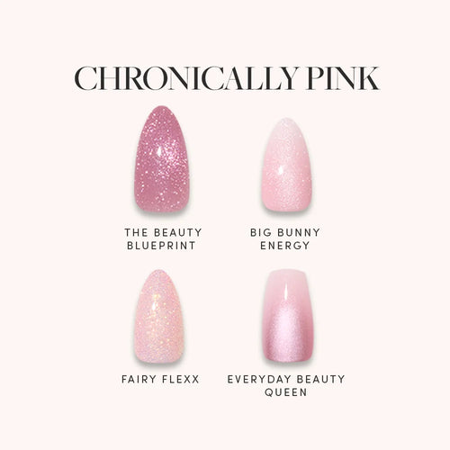 Lisawu CHRONICALLY PINK press-on nail bundle style selection