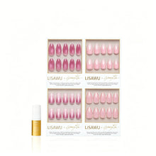 CHRONICALLY PINK press-on nails with glitter finish