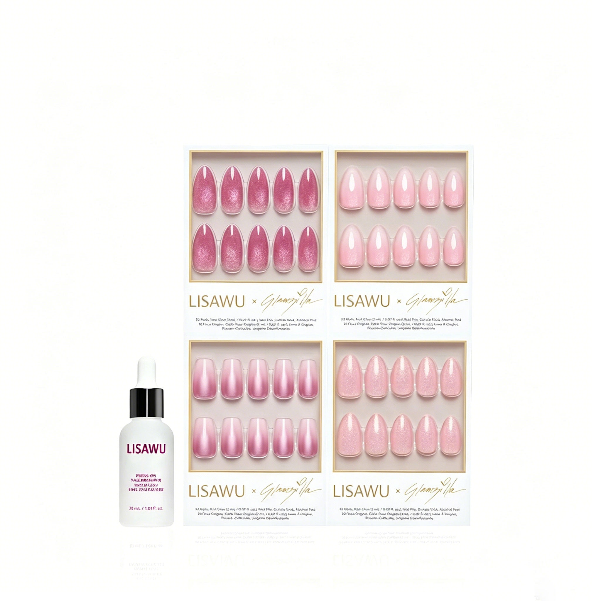 CHRONICALLY PINK press-on nails with glossy finish