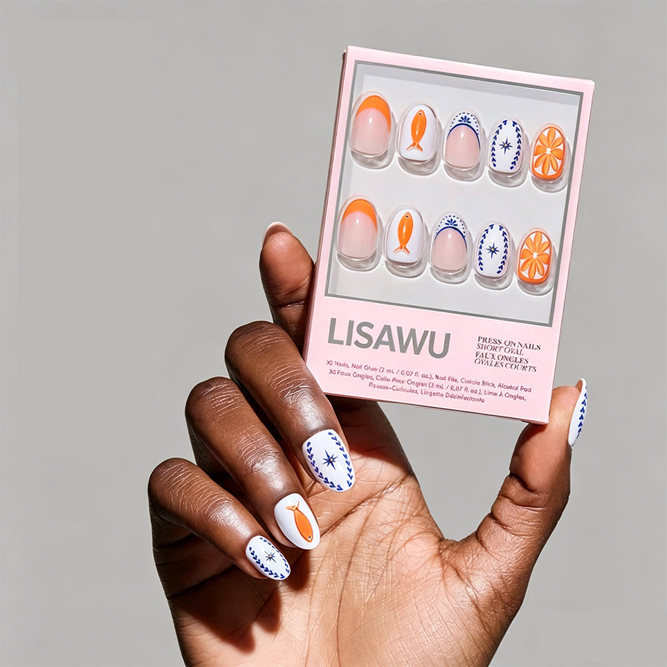Citrus Coast press-on nails in nude shade