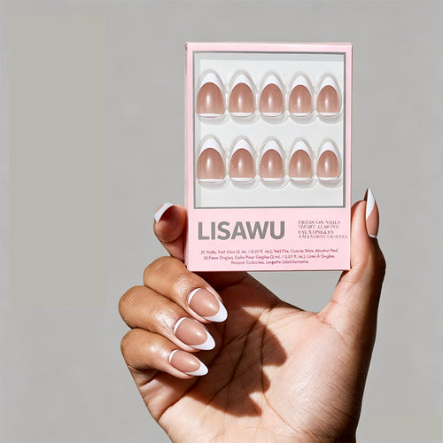 Class Act press-on nails in white shade