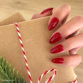 Lisawu Classic Red press-on nails manicure lifestyle photo