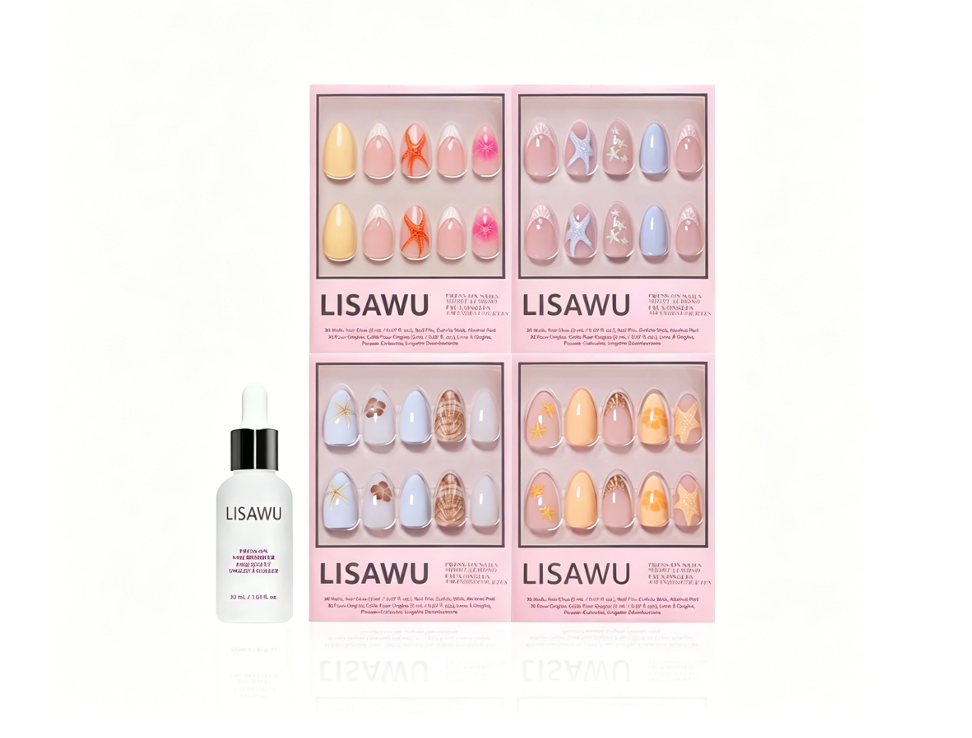 Coastal Keepsakes press-on nails in beige shade