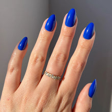 Cobalt Blue press-on nails in blue shade