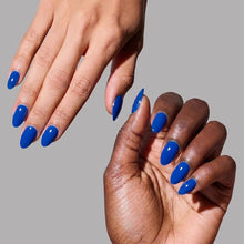 Cobalt Blue press-on nails - almond shape, short length