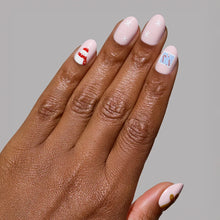 Cocoa & Kisses press-on nails - oval shape, short length