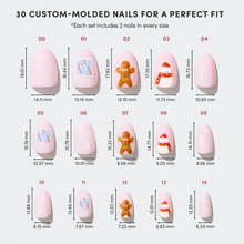 Cocoa & Kisses press-on nail design - solid color style detail