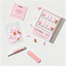 Cocoa & Kisses press-on nail design - accent nail style detail