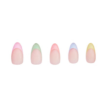 Confetti press-on nails with glossy finish