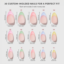 Confetti press-on nail bundle - full set view