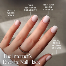 Cool Whip press-on nails - super short shape, super short length