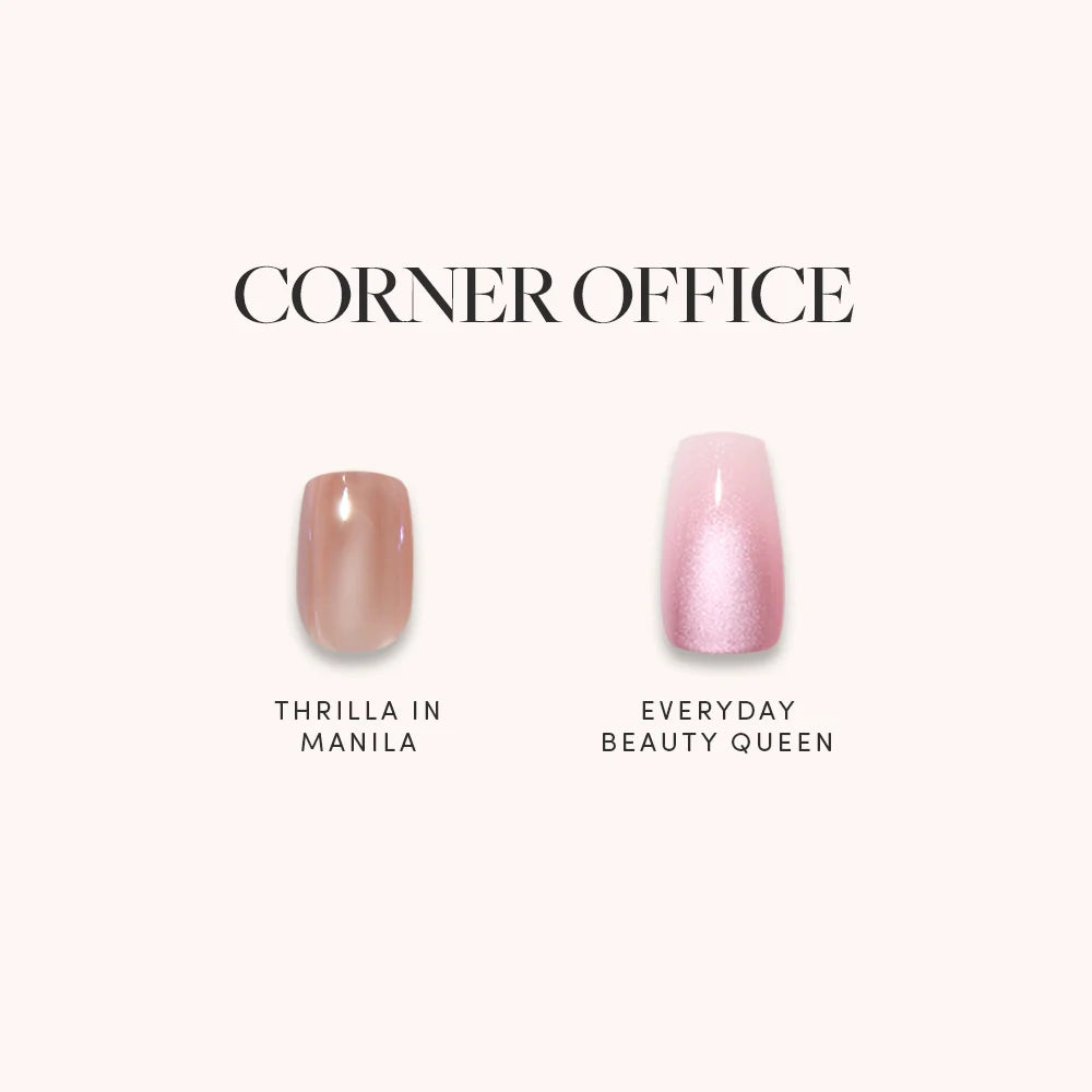 Lisawu CORNER OFFICE press-on nail bundle style selection