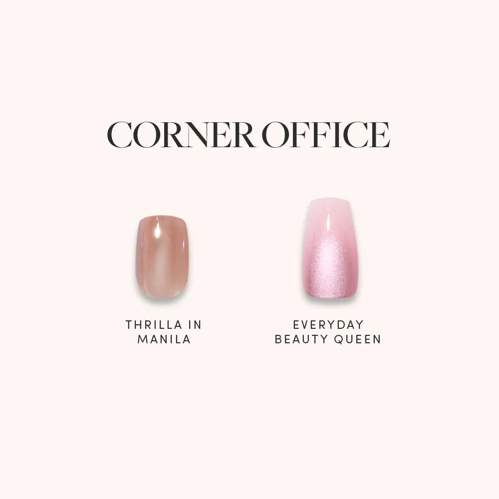 Lisawu CORNER OFFICE press-on nail bundle style selection